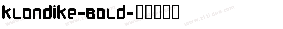 Klondike-Bold字体转换