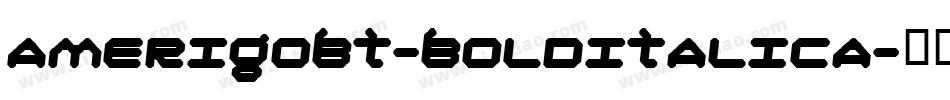 AmerigoBT-BoldItalicA字体转换