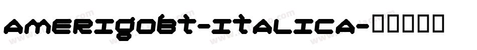 AmerigoBT-ItalicA字体转换