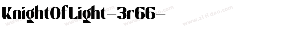 KnightOfLight-3r66字体转换