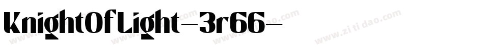 KnightOfLight-3r66字体转换