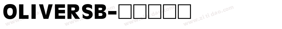 OLIVERSB字体转换