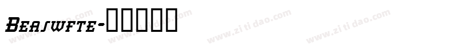 Beaswfte字体转换