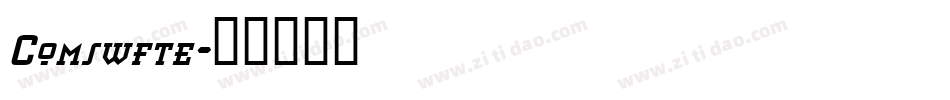Comswfte字体转换