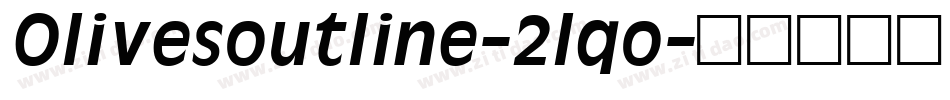 Olivesoutline-2lqo字体转换