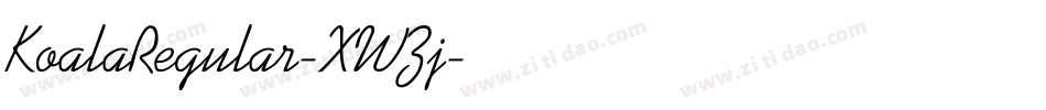KoalaRegular-XWZj字体转换