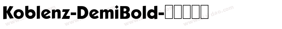 Koblenz-DemiBold字体转换