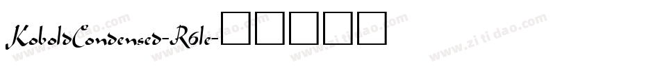 KoboldCondensed-R6le字体转换