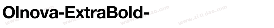 Olnova-ExtraBold字体转换