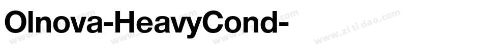 Olnova-HeavyCond字体转换