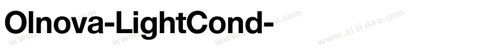 Olnova-LightCond字体转换