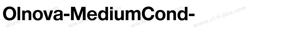 Olnova-MediumCond字体转换
