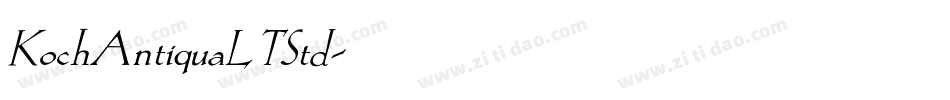 KochAntiquaLTStd字体转换