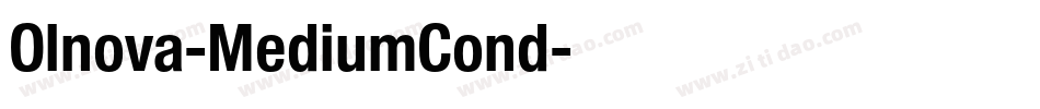 Olnova-MediumCond字体转换