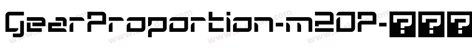 GearProportion-m2OP字体转换