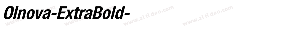 Olnova-ExtraBold字体转换