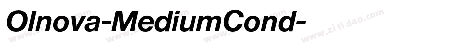 Olnova-MediumCond字体转换