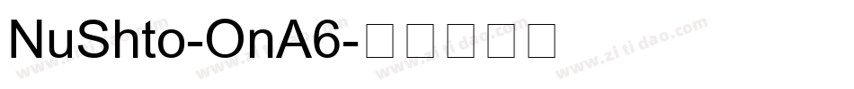NuShto-OnA6字体转换