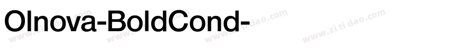 Olnova-BoldCond字体转换