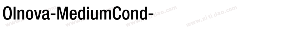 Olnova-MediumCond字体转换
