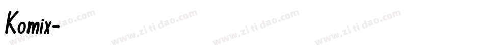 Komix字体转换