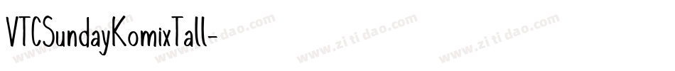 VTCSundayKomixTall字体转换