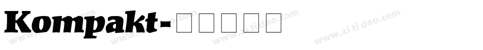 Kompakt字体转换