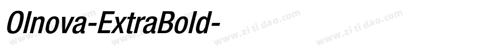 Olnova-ExtraBold字体转换