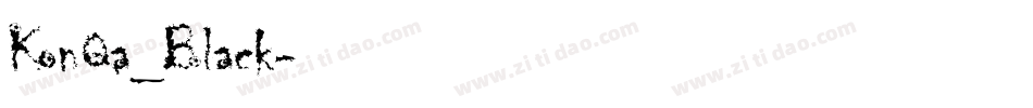 KonQa_Black字体转换