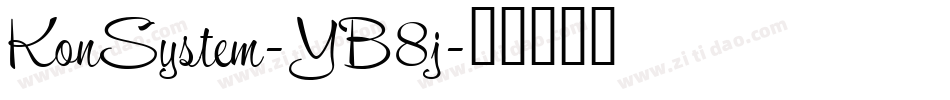 KonSystem-YB8j字体转换