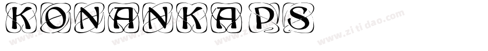 KonanKaps字体转换