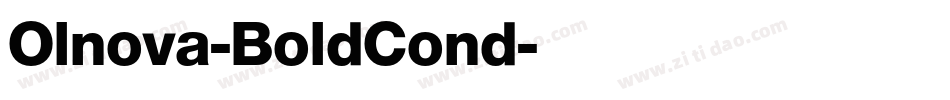 Olnova-BoldCond字体转换