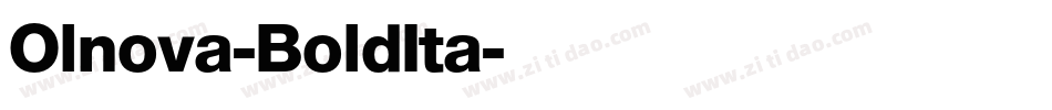 Olnova-BoldIta字体转换