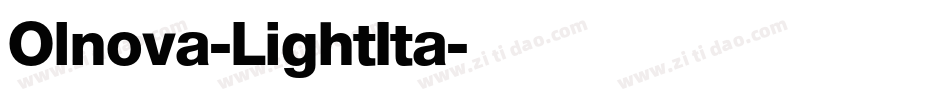Olnova-LightIta字体转换