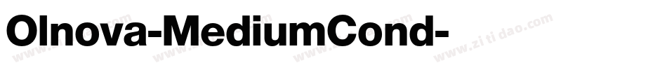 Olnova-MediumCond字体转换