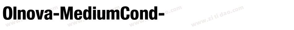 Olnova-MediumCond字体转换