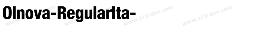 Olnova-RegularIta字体转换