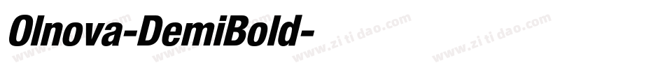 Olnova-DemiBold字体转换