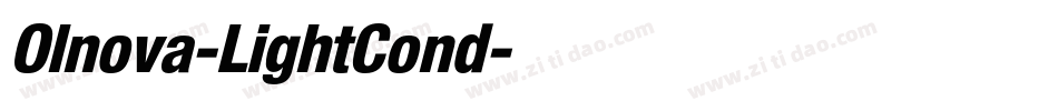 Olnova-LightCond字体转换