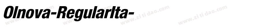 Olnova-RegularIta字体转换