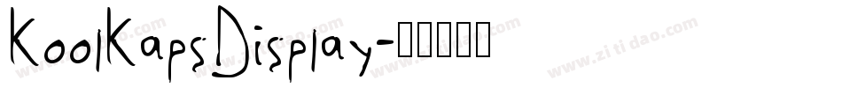 KoolKapsDisplay字体转换