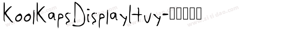 KoolKapsDisplayHvy字体转换