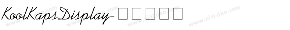KoolKapsDisplay字体转换