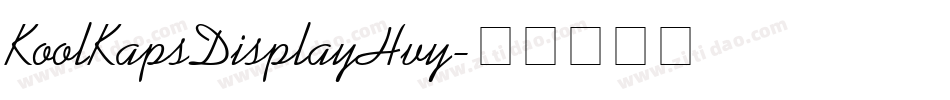 KoolKapsDisplayHvy字体转换