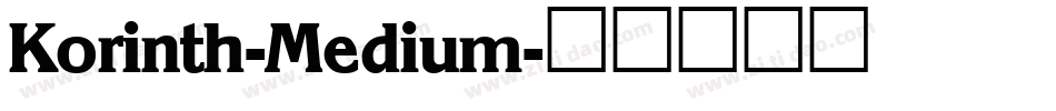 Korinth-Medium字体转换