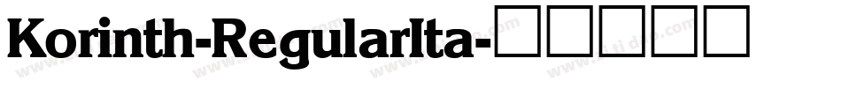 Korinth-RegularIta字体转换