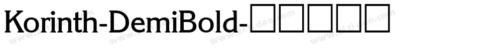 Korinth-DemiBold字体转换