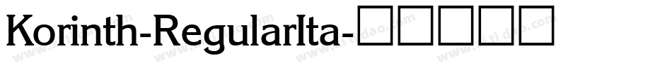 Korinth-RegularIta字体转换