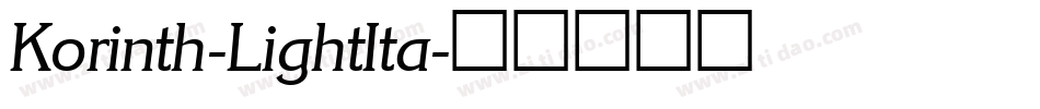 Korinth-LightIta字体转换