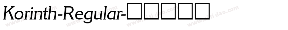 Korinth-Regular字体转换 Korinth-Regular字体转换